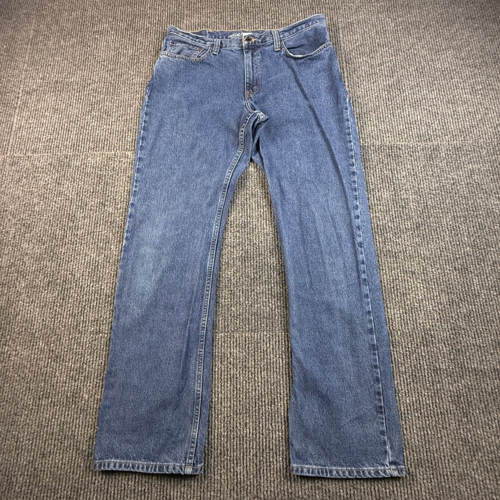 Eddie‎ Bauer Mens Straight Leg Denim Jeans Blue Medium Wash 36x34 D1453269 SPR14